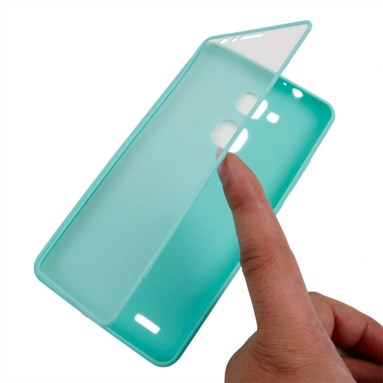 Full Body TPU Skin Cover with Touchable Wallet flip Screen Protective Case for Huawei Mate 7