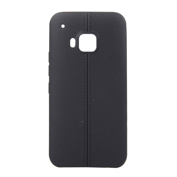 For HTC One M9 Leather Texture TPU Case