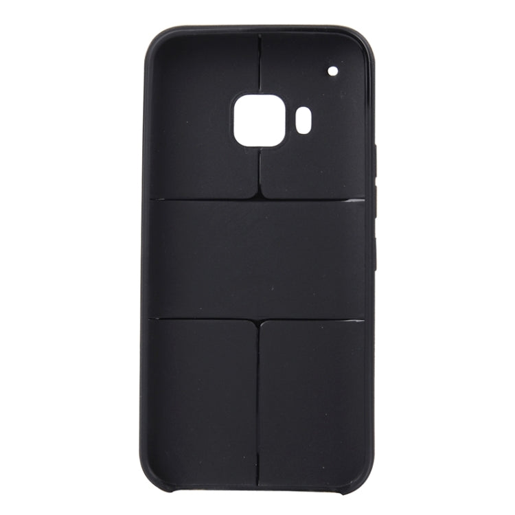 For HTC One M9 Leather Texture TPU Case