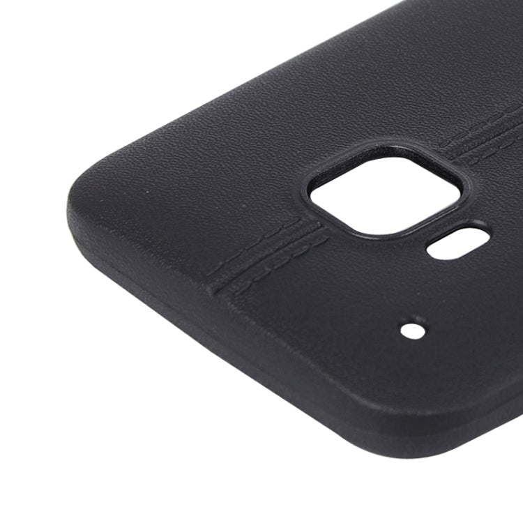 For HTC One M9 Leather Texture TPU Case