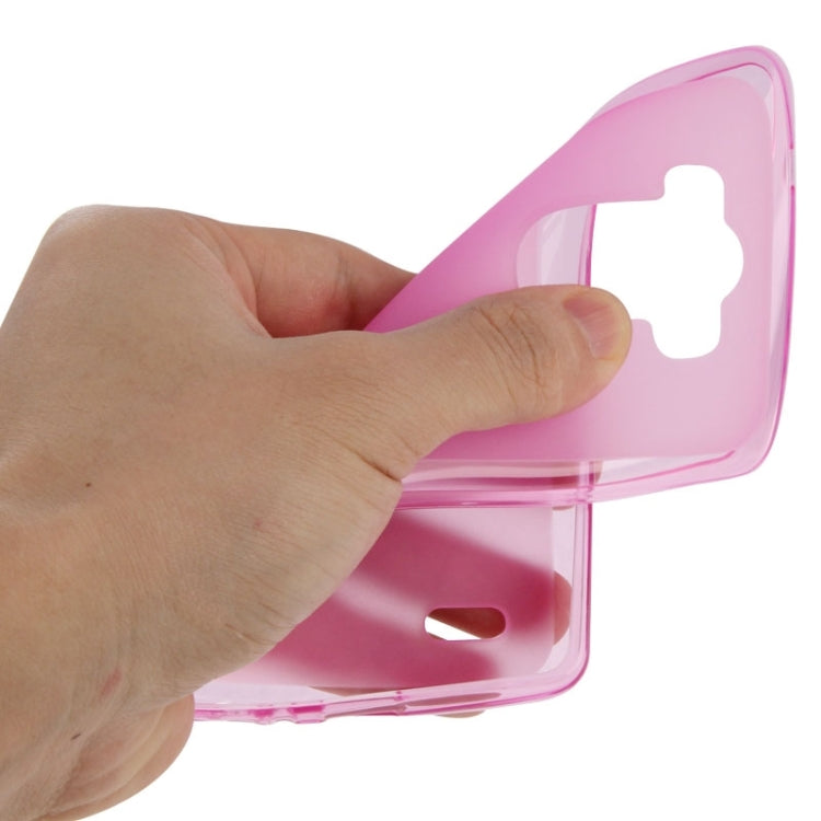 Anti-slip Frosted TPU Case for LG G3 Mini(Magenta)