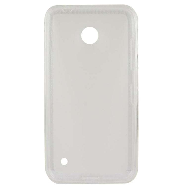 Translucent Frosted TPU Protective Case for Nokia Lumia 630(Transparent)