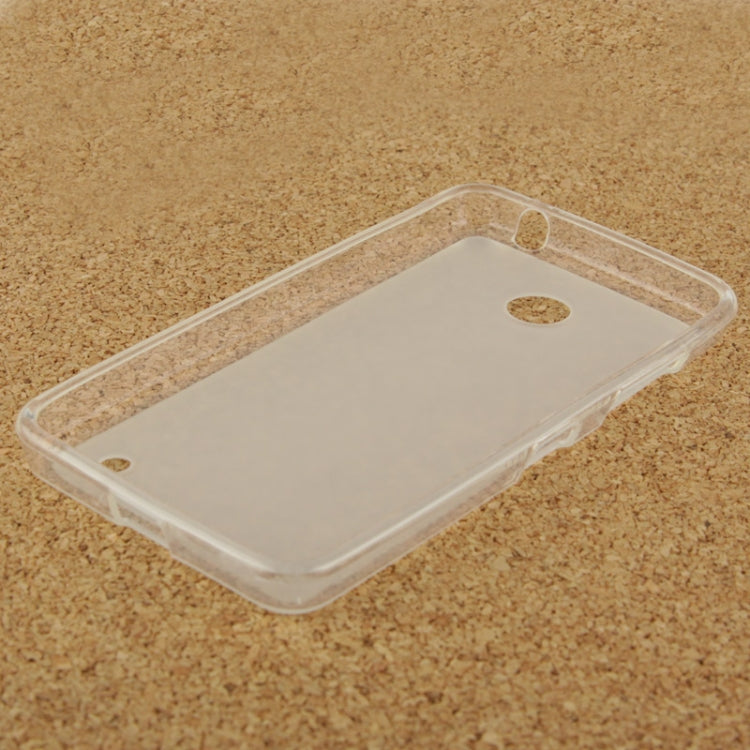 Translucent Frosted TPU Protective Case for Nokia Lumia 630(Transparent)