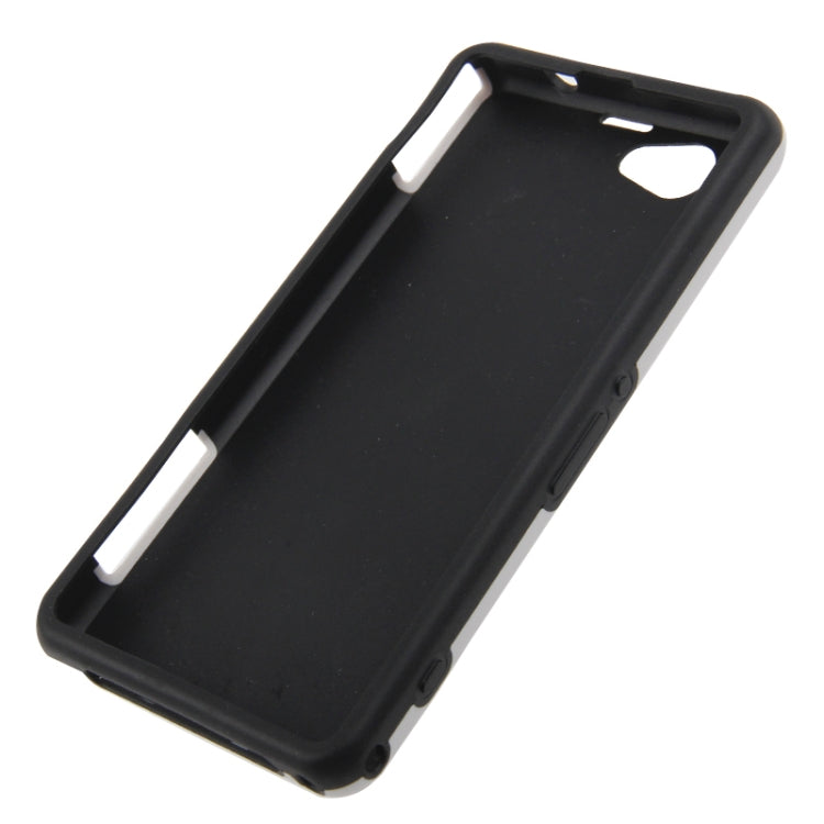 2-color Series Grid Texture TPU + Plastic Case for Sony Xperia Z1 mini