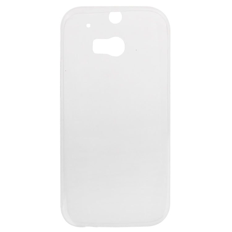 For HTC One M8 0.45mm Ultra-thin Translucent TPU Protective Case