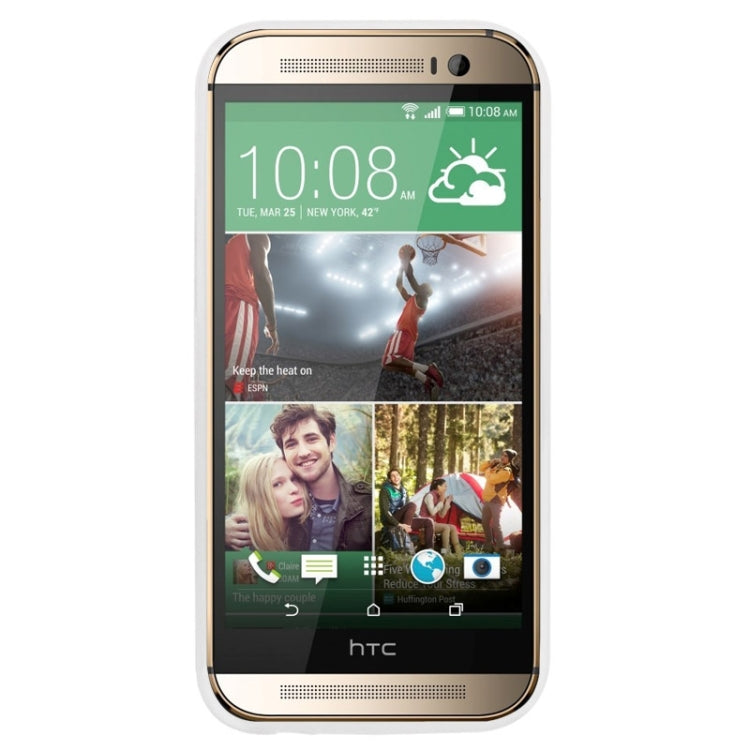 For HTC One M8 0.45mm Ultra-thin Translucent TPU Protective Case