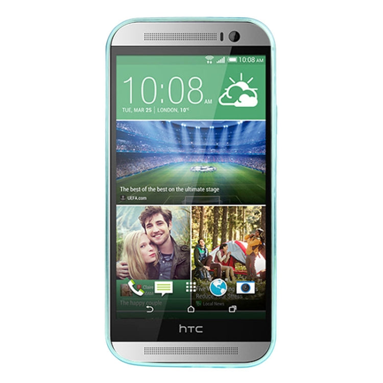 For HTC One M8 0.45mm Ultra-thin Translucent TPU Protective Case
