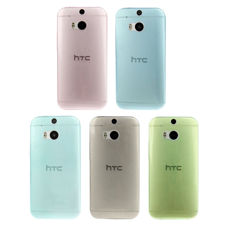 For HTC One M8 0.45mm Ultra-thin Translucent TPU Protective Case