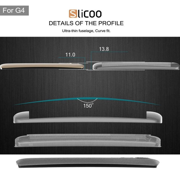 Slicoo Brushed Texture Electroplating TPU + PC Combination Case for LG G4 / H815