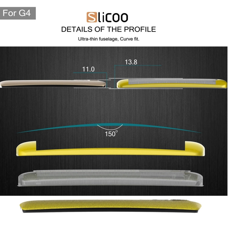 Slicoo Brushed Texture Electroplating TPU + PC Combination Case for LG G4 / H815