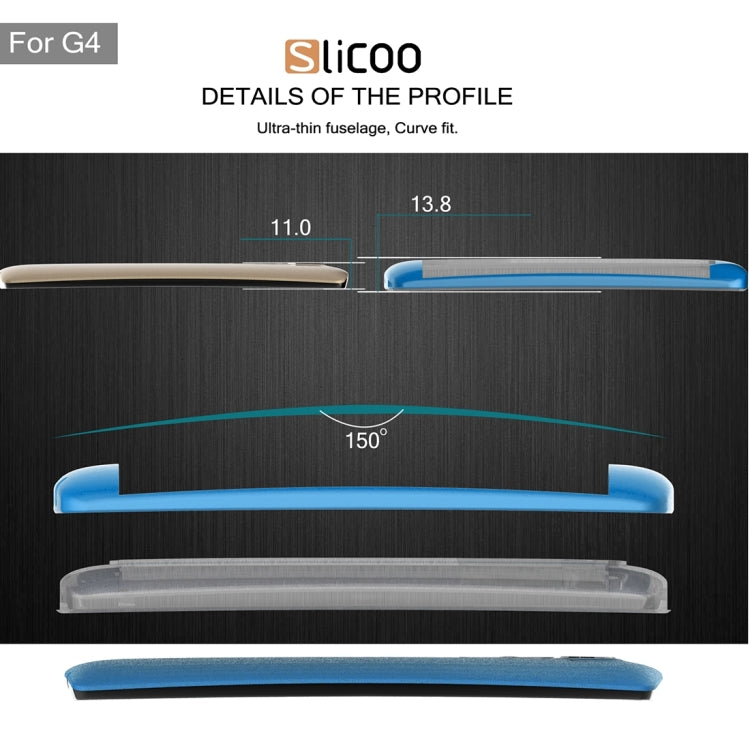 Slicoo Brushed Texture Electroplating TPU + PC Combination Case for LG G4 / H815