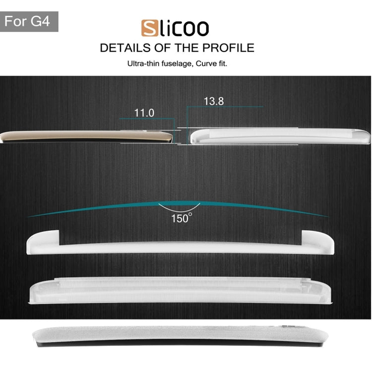 Slicoo Brushed Texture Electroplating TPU + PC Combination Case for LG G4 / H815