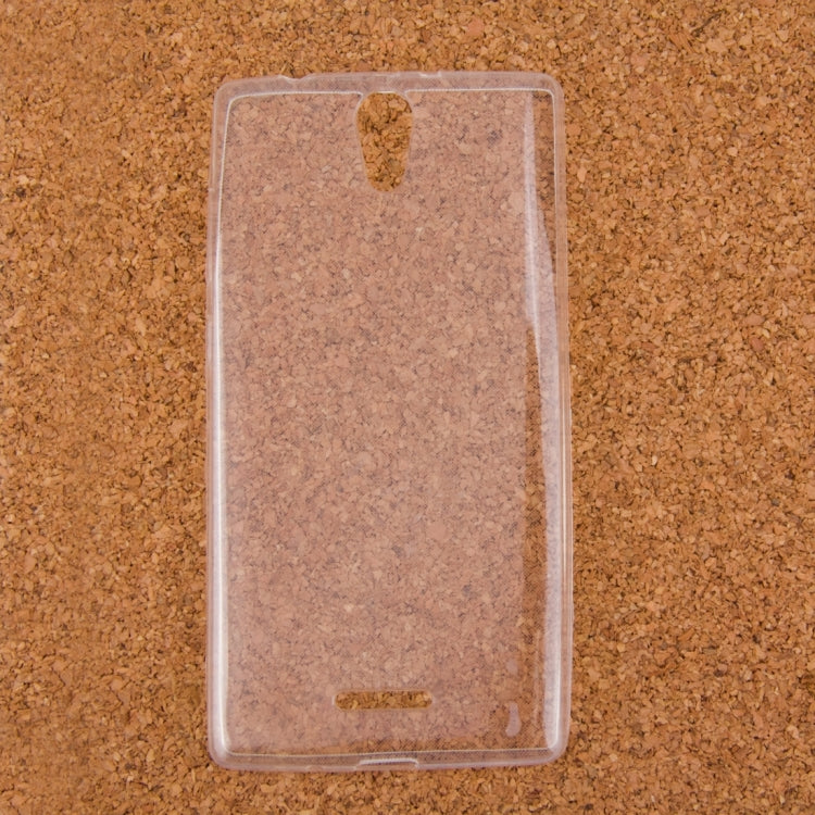 0.75mm Ultra-thin Transparent TPU Protective Case for OPPO R3007