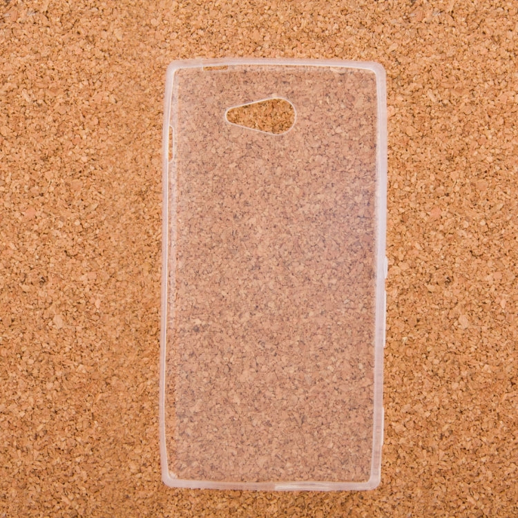 0.75mm Ultra-thin Transparent TPU Protective Case for Sony Xperia M2 / D2303 / D2305 / D2306