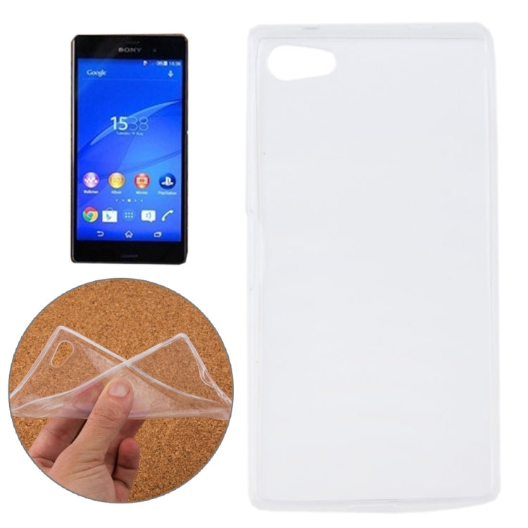 0.75mm Ultra-thin Transparent TPU Protective Case for Sony Xperia Z5 Compact