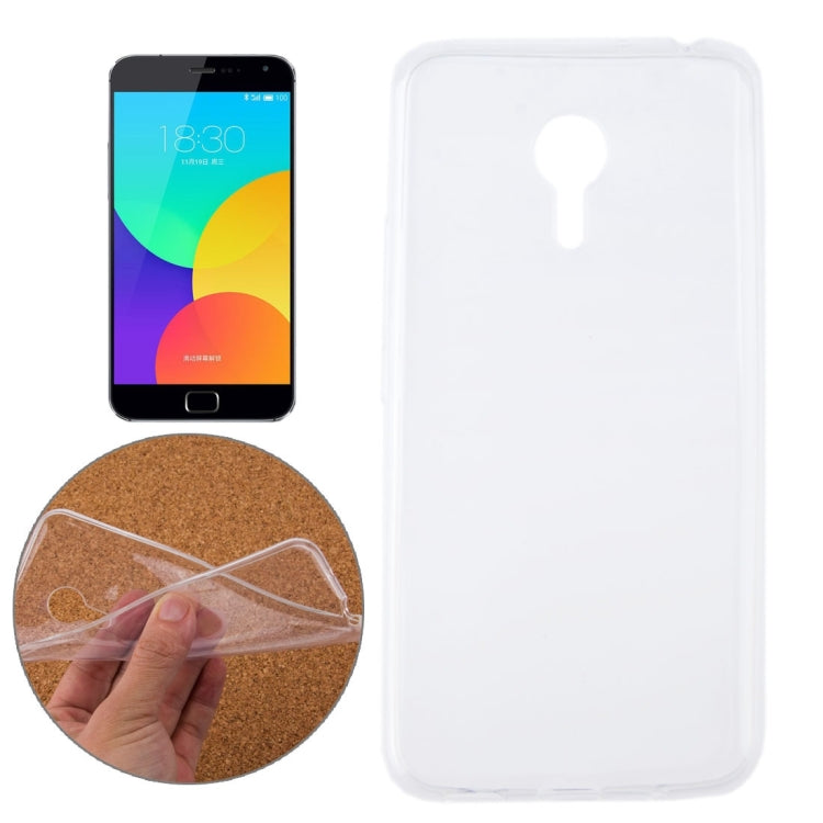 0.75mm Ultra-thin Transparent TPU Protective Case for Meizu Mx5 Pro