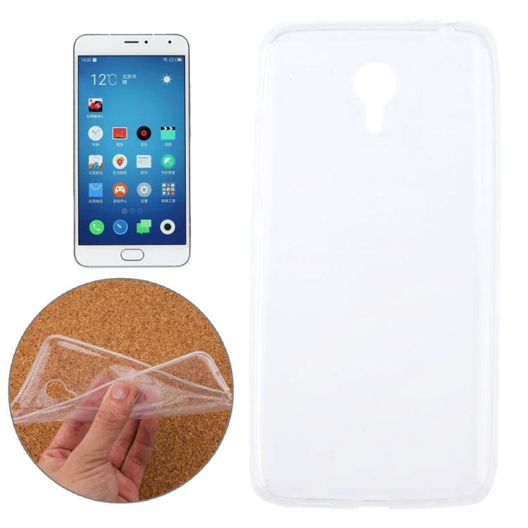 0.75mm Ultra-thin Transparent TPU Protective Case for Meizu Meilan Metal / M57A