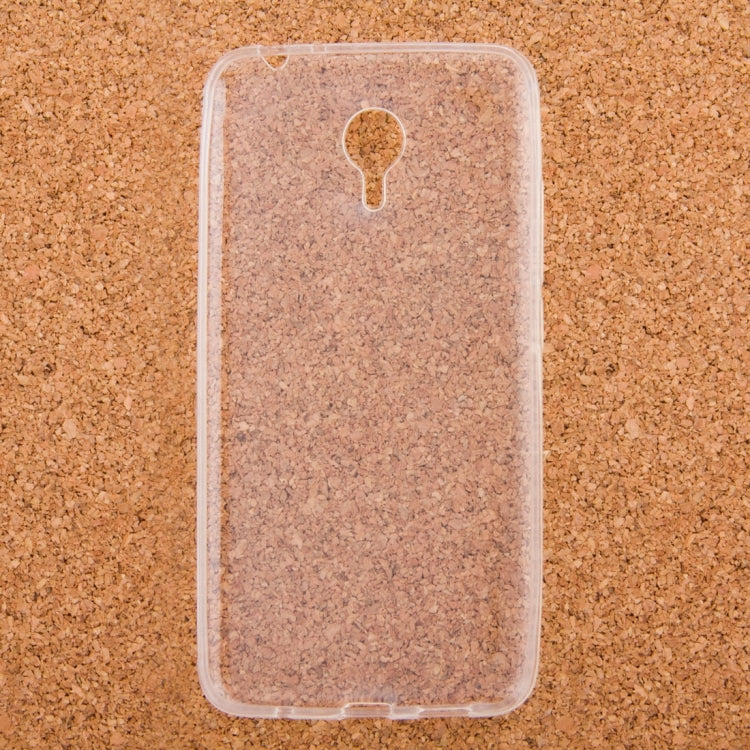 0.75mm Ultra-thin Transparent TPU Protective Case for Meizu Meilan Metal / M57A