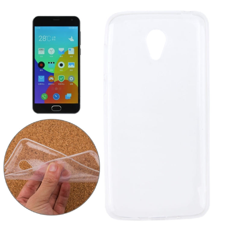 For Meizu Meilan 2 0.75mm Ultra-thin Transparent TPU Protective Case