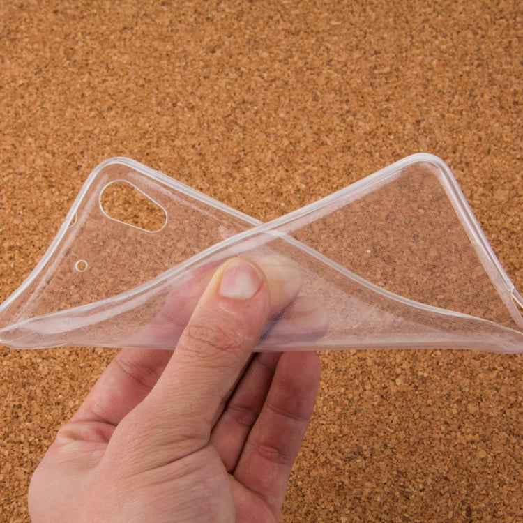 For HTC Desire 626 0.75mm Ultra-thin Transparent TPU Protective Case