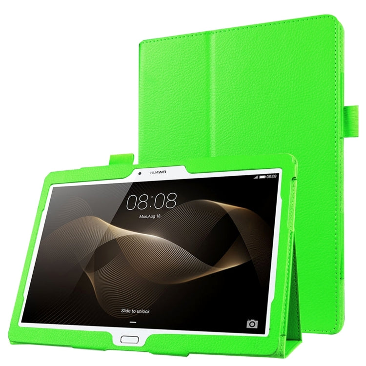 For Huawei MediaPad M2 10.0 inch / A01W Litchi Texture Horizontal Flip Solid Color Leather Case with Holder