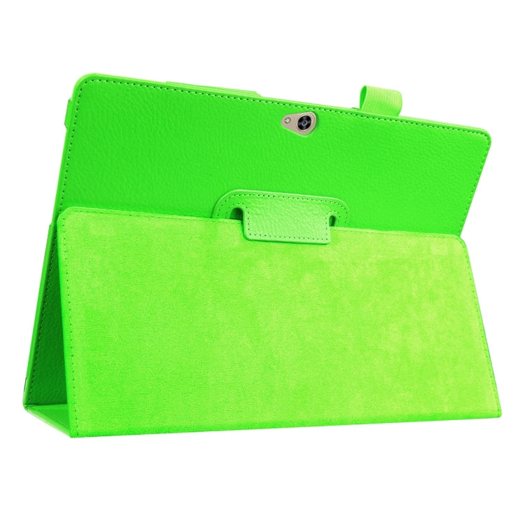 For Huawei MediaPad M2 10.0 inch / A01W Litchi Texture Horizontal Flip Solid Color Leather Case with Holder