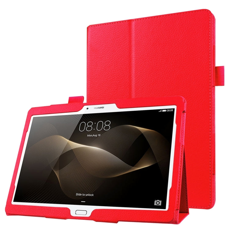 For Huawei MediaPad M2 10.0 inch / A01W Litchi Texture Horizontal Flip Solid Color Leather Case with Holder