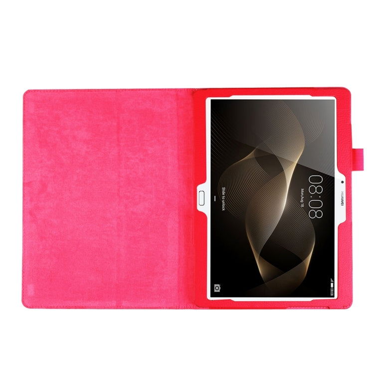 For Huawei MediaPad M2 10.0 inch / A01W Litchi Texture Horizontal Flip Solid Color Leather Case with Holder