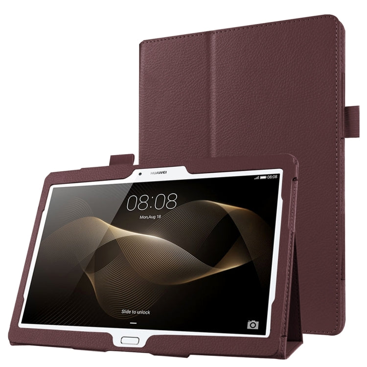 For Huawei MediaPad M2 10.0 inch / A01W Litchi Texture Horizontal Flip Solid Color Leather Case with Holder