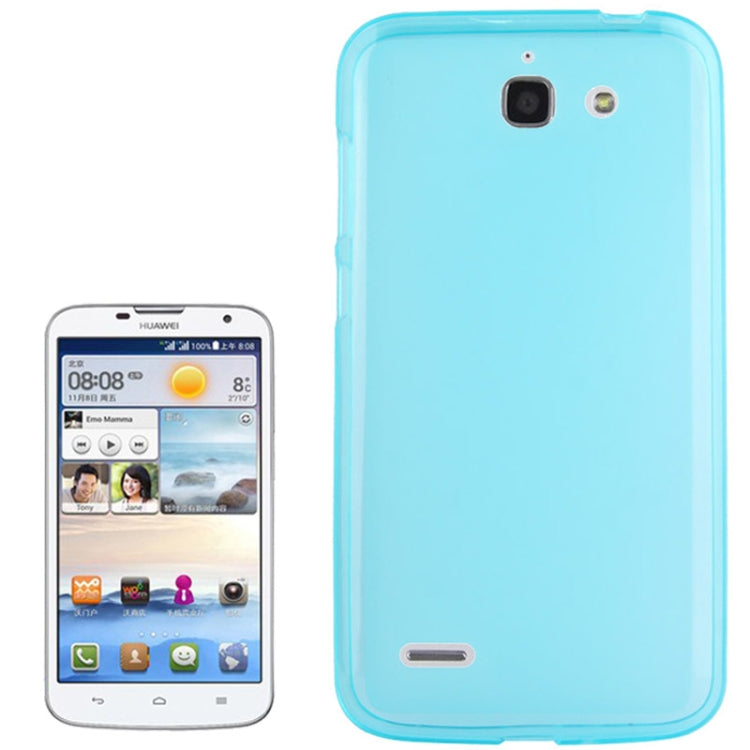 Anti-skid TPU Protective Case for Huawei Ascend G730 (Light Blue)