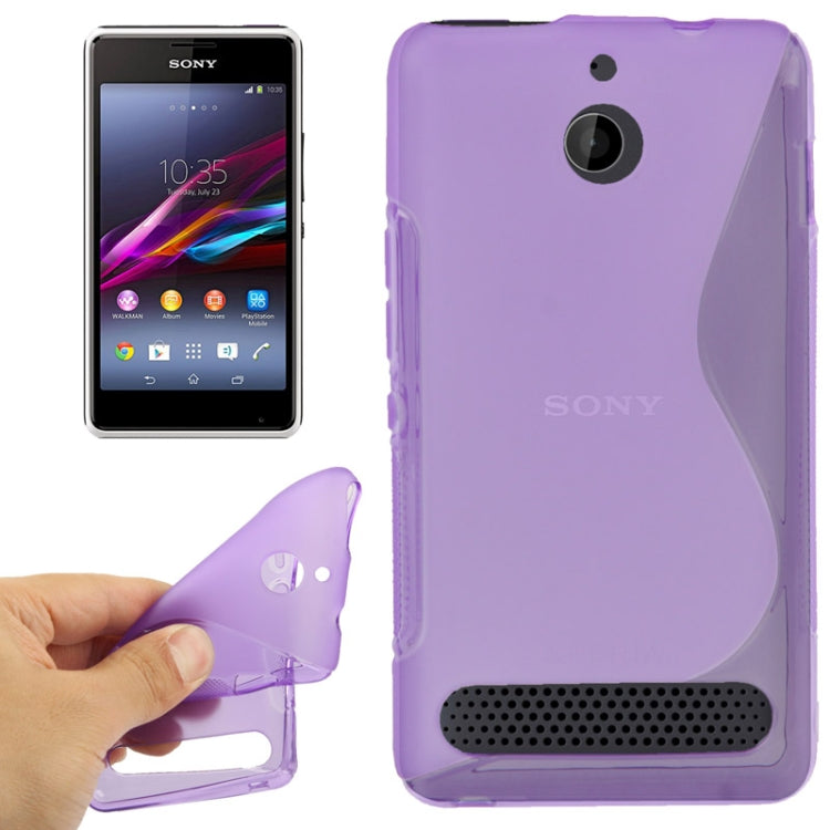 S Line Anti-skid Protection TPU Case for Sony Xperia E1