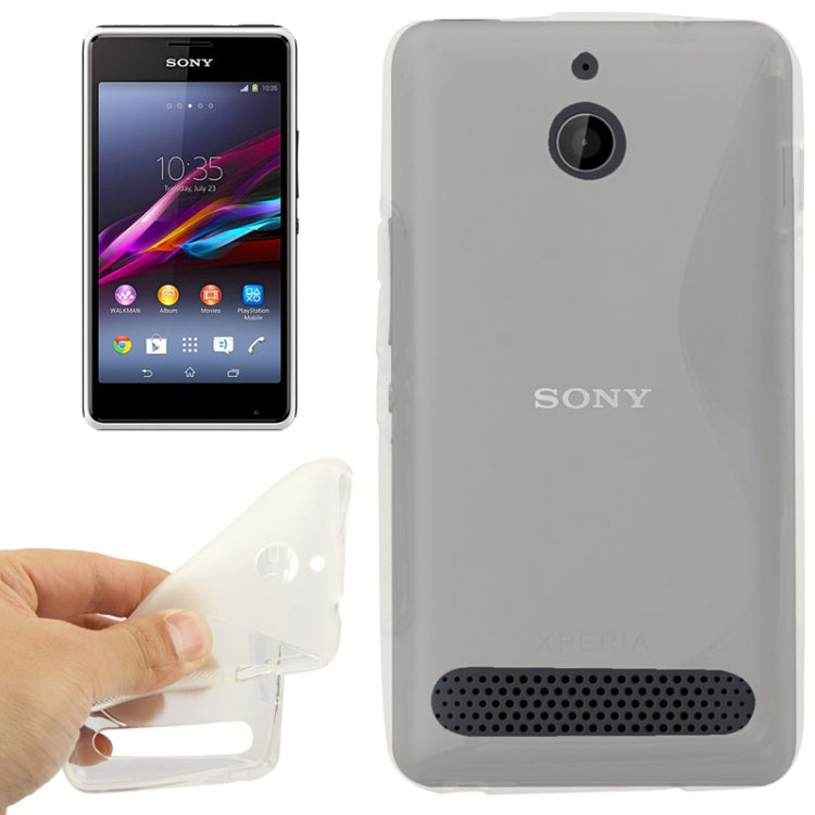 S Line Anti-skid Protection TPU Case for Sony Xperia E1