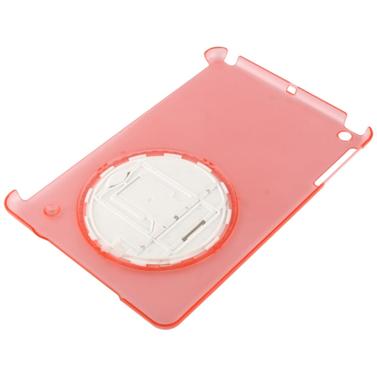270 Degree Rotation Scrub Translucent Plastic Case with Adjustable Holder for iPad mini 1 / 2 / 3