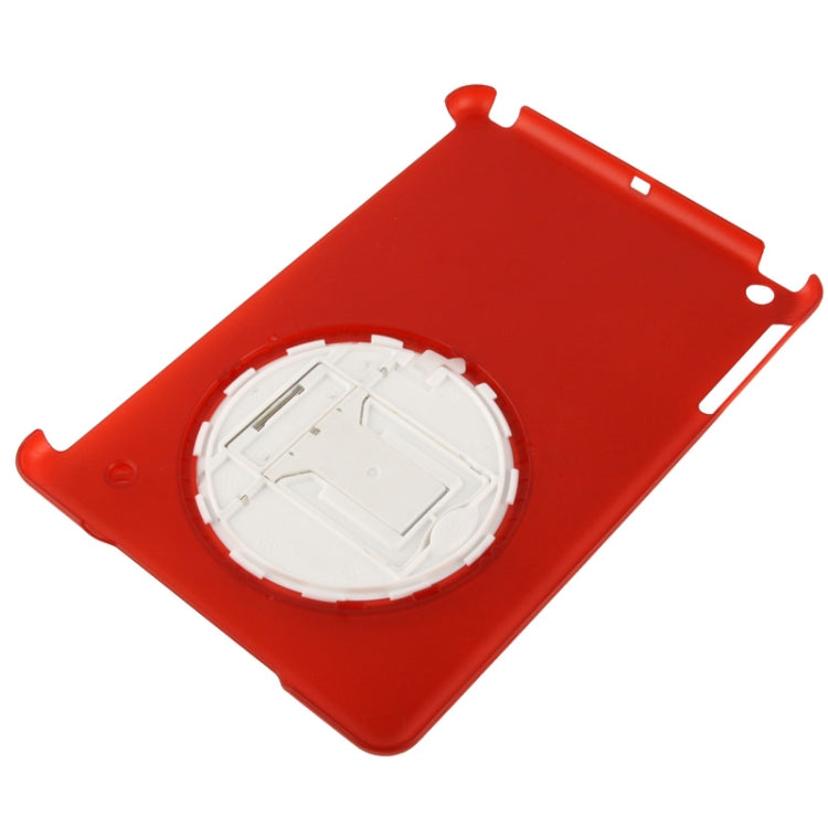 270 Degree Rotation Scrub Translucent Plastic Case with Adjustable Holder for iPad mini 1 / 2 / 3