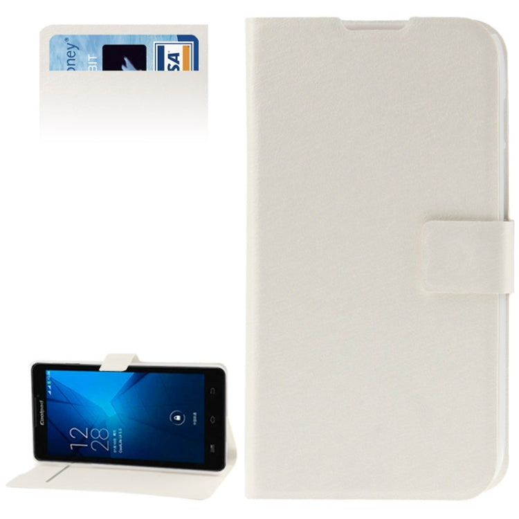 Hairline Texture Flip Leather Case with Credit Card Slots & Holder for Coolpad 5951