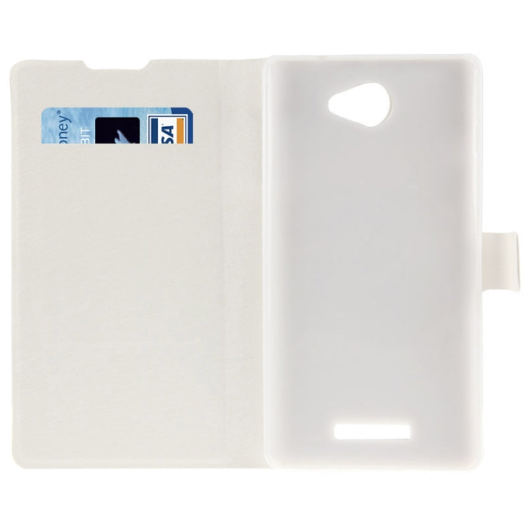 Hairline Texture Flip Leather Case with Credit Card Slots & Holder for Coolpad 5951