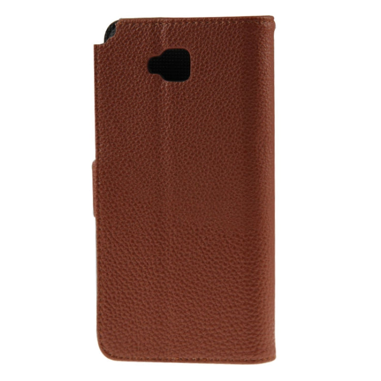 Litchi Texture Flip Leather Case with Credit Card Slots & Holder for LG G Pro Lite / D686
