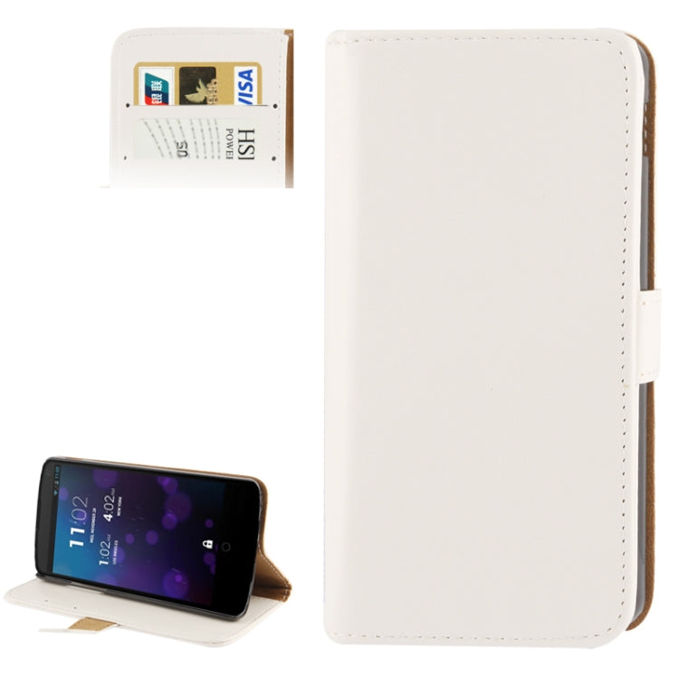 Crazy Horse Texture Leather Case with Credit Card Slot & Holder for Google Nexus 5 (White)