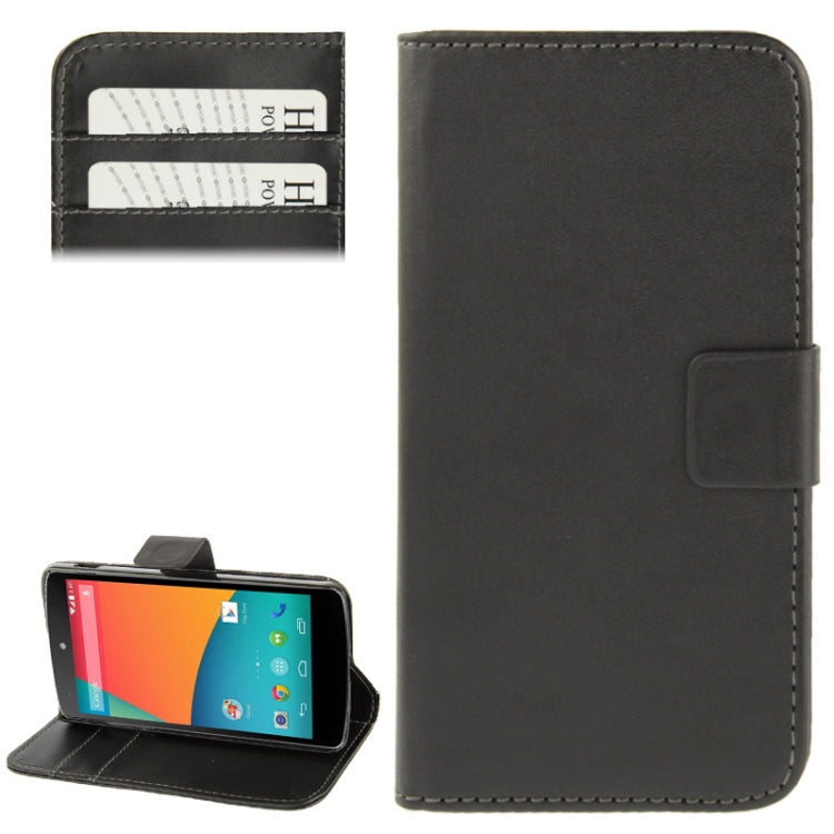 Leather Case with Credit Card Slot & Holder for Google Nexus 5 / D820 / D821