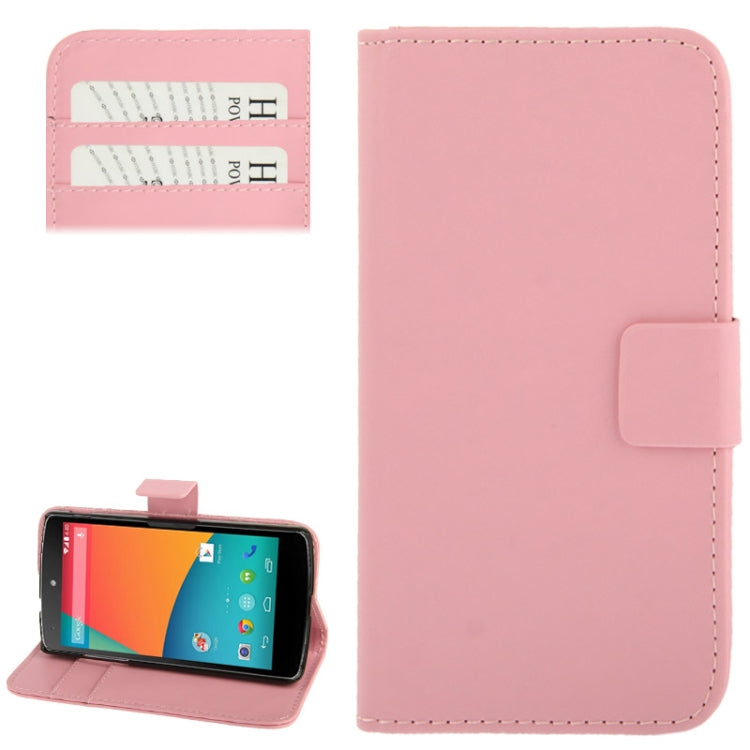 Leather Case with Credit Card Slot & Holder for Google Nexus 5 / D820 / D821