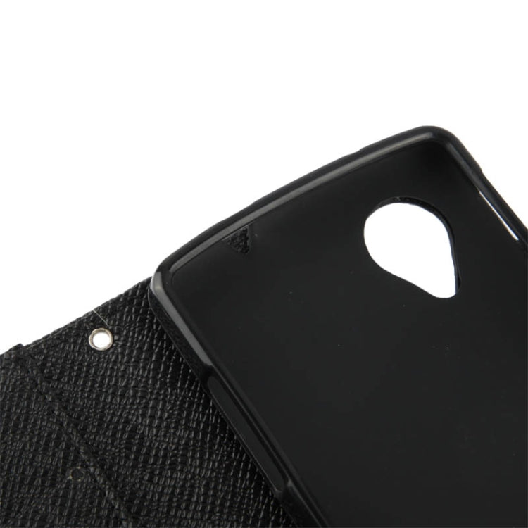 Cross Texture Leather Case with Credit Card Slot & Holder for Google Nexus 5 / D820 / D821