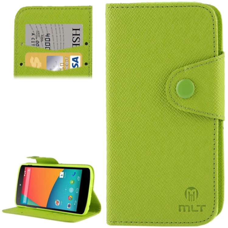 Cross Texture Leather Case with Credit Card Slot & Holder for Google Nexus 5 / D820 / D821