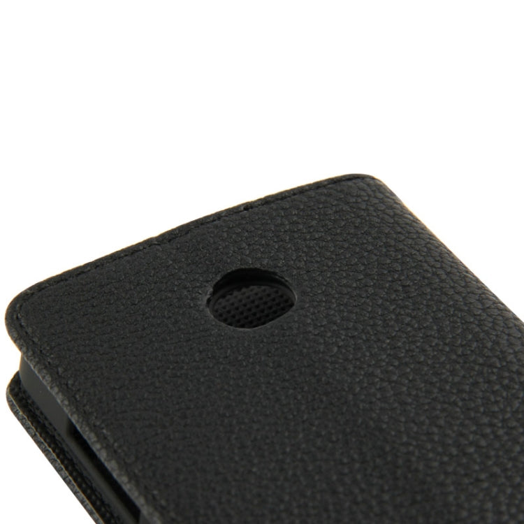 Litchi Texture Flip Leather Case with Credit Card Slots & Holder for Nokia Lumia 630
