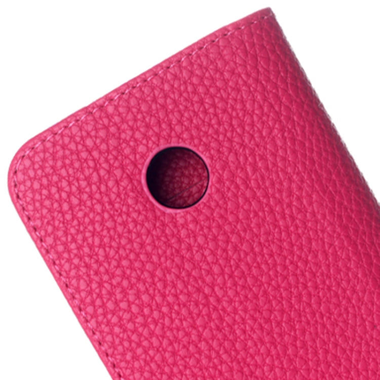 Litchi Texture Magnetic Button Horizontal Flip Leather Case with Card Slots & Holder for Motorola Moto E / XT1021