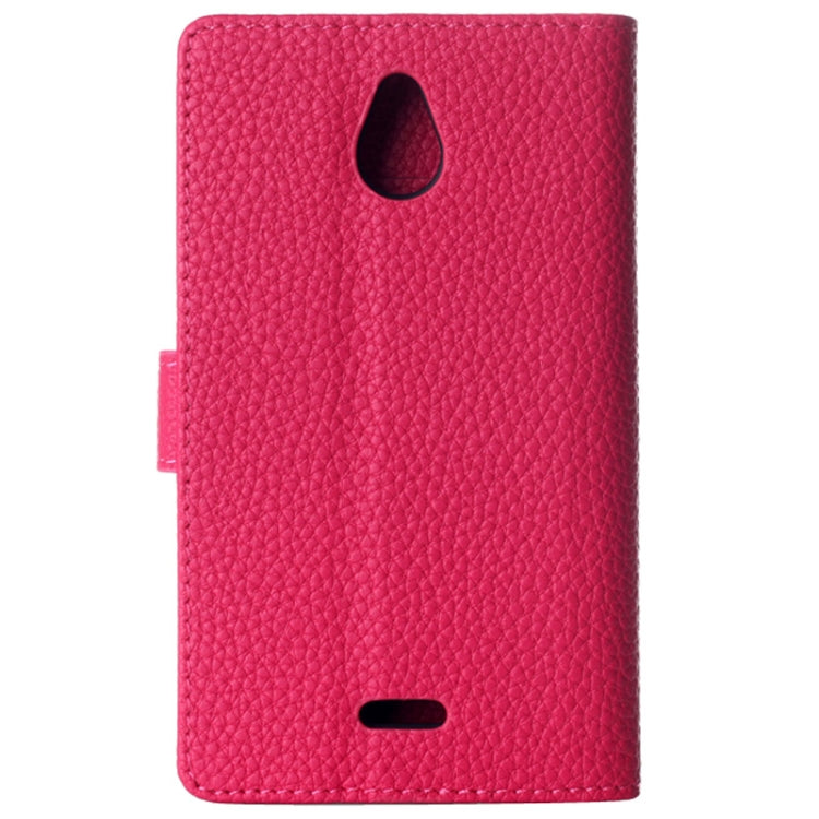 Litchi Texture Magnetic Button Horizontal Flip Leather Case with Card Slots & Holder for Nokia X2