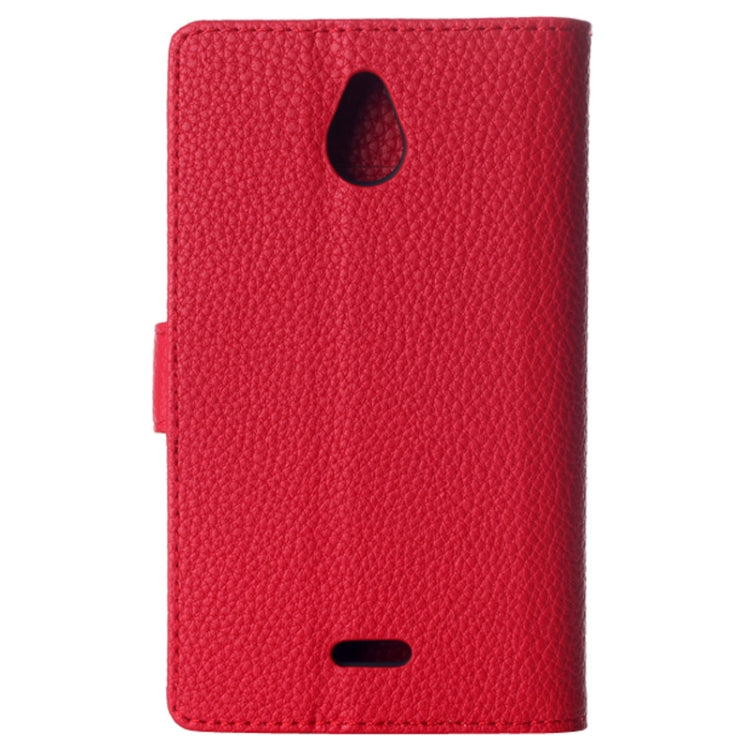 Litchi Texture Magnetic Button Horizontal Flip Leather Case with Card Slots & Holder for Nokia X2