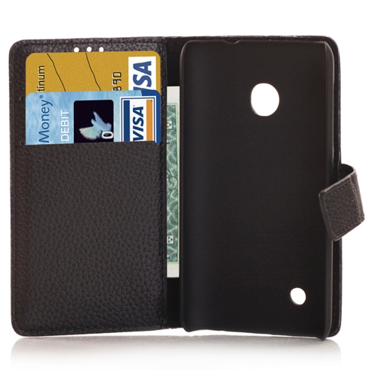 Litchi Texture Horizontal Flip Smart Leather Case with Holder & Card Slots & Wallet for Nokia Lumia 530