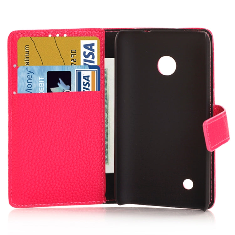 Litchi Texture Horizontal Flip Smart Leather Case with Holder & Card Slots & Wallet for Nokia Lumia 530