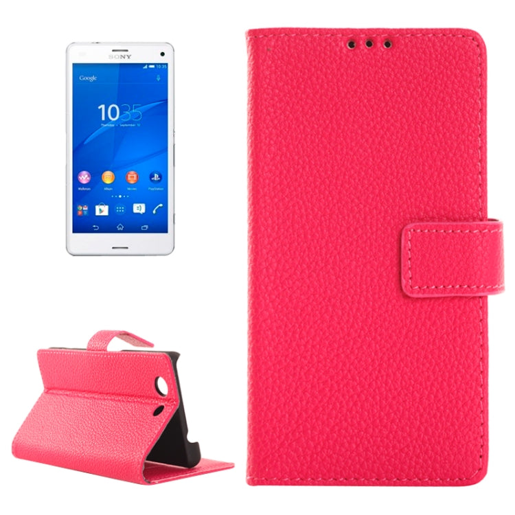 Litchi Texture Horizontal Flip Smart Leather Case with Holder & Card Slots & Wallet for Sony Xperia Z3 Compact