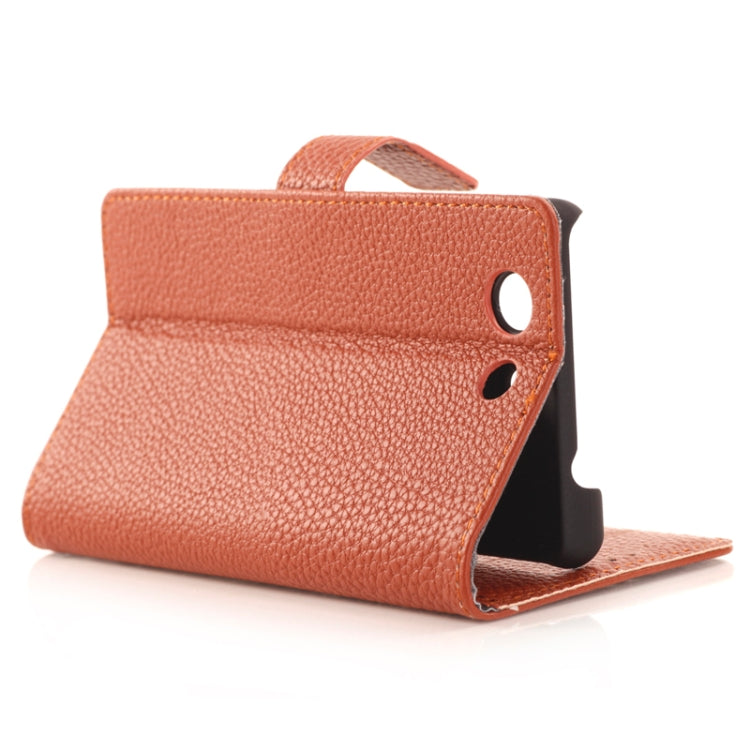 Litchi Texture Horizontal Flip Smart Leather Case with Holder & Card Slots & Wallet for Sony Xperia Z3 Compact